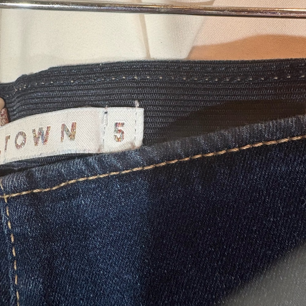 Tinseltown Dark Blue Flare Jeans - Picture 3 of 5